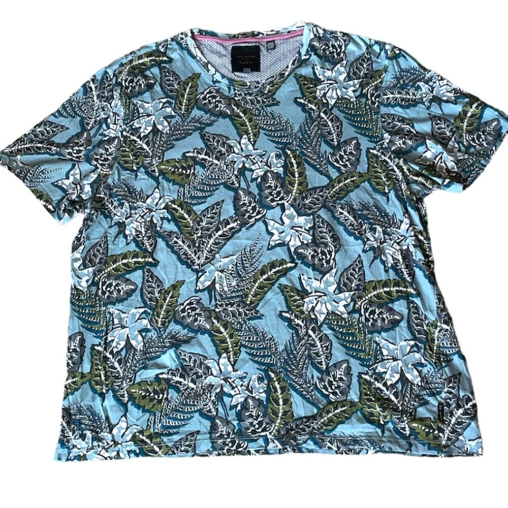 Ted Baker London One of Only a Few Green Floral T-Shirt size 6